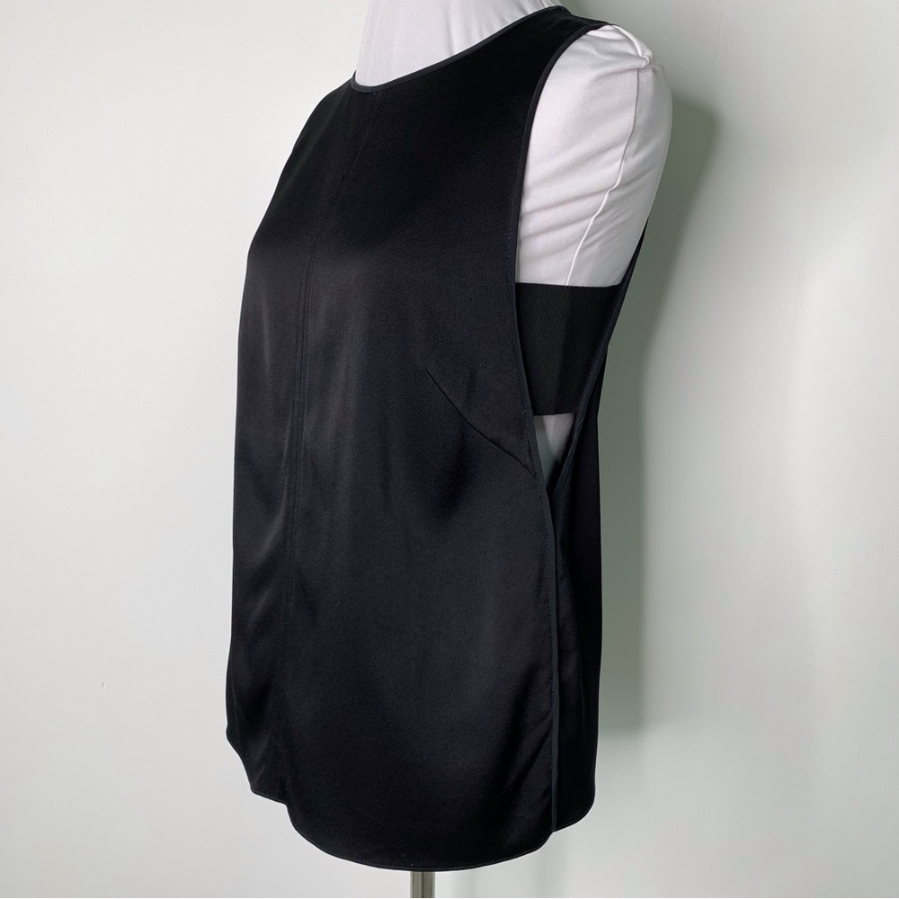 Rag & Bone Women's Black Sleeveless Cutout Crewneck Blouse Size XS